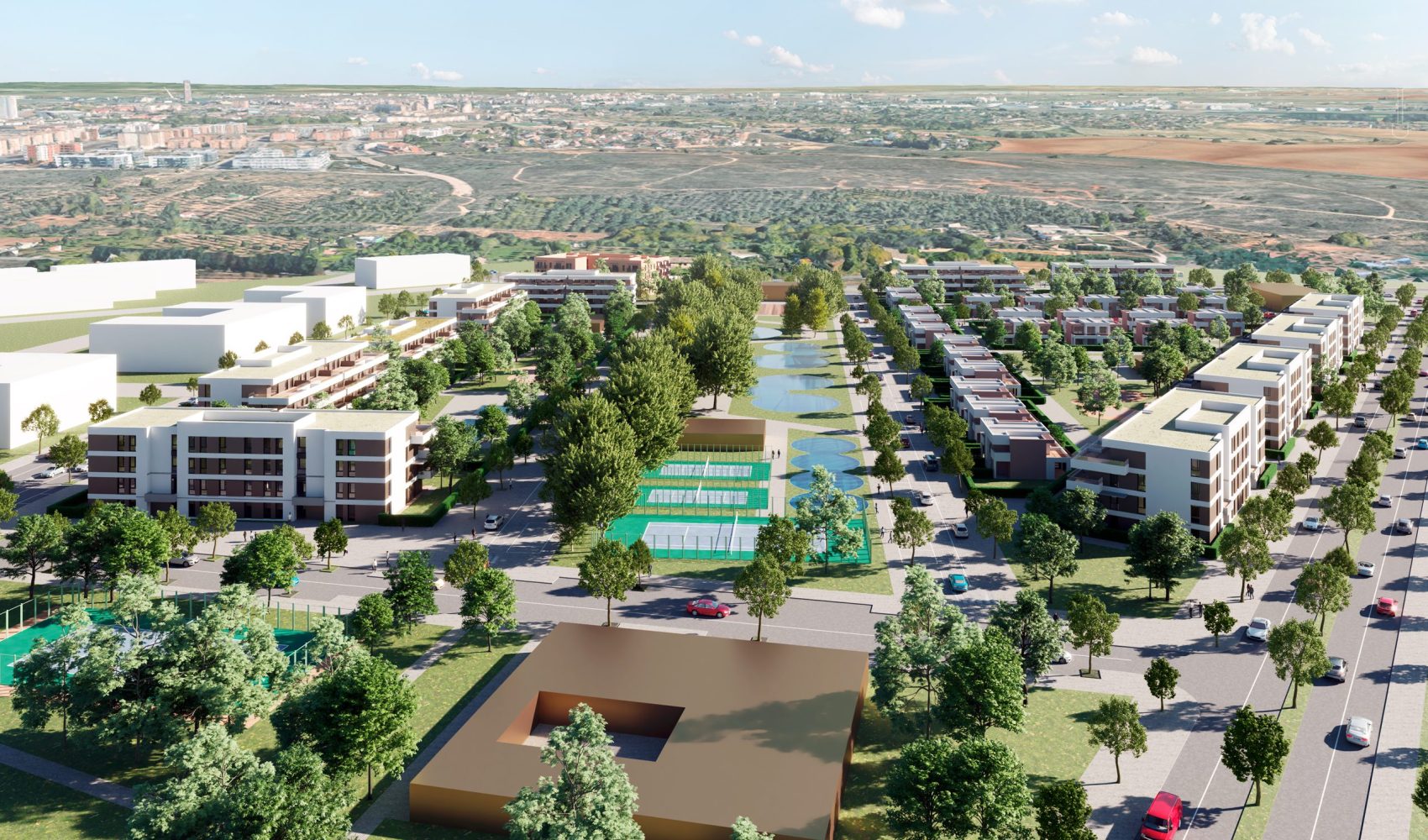 EDDEA urbanizará el sector SR-15 en Mairena del Aljarafe para Iberdrola Inmobiliaria: un desarrollo sostenible con más de 380 viviendas y un parque central que prioriza la vida peatonal.